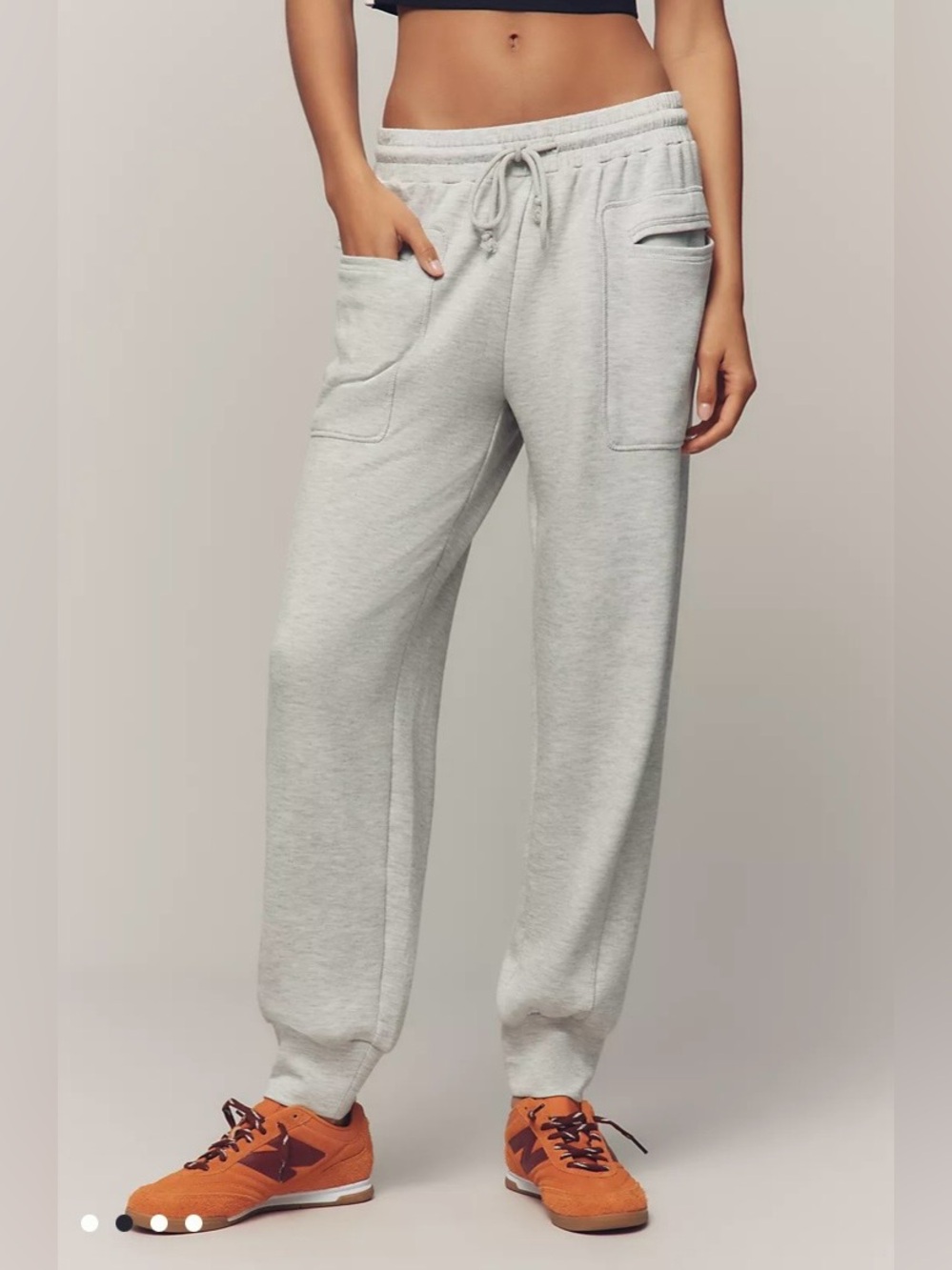 Daily Practice/Anthropologie Cargo Sweatpants in Light Heather Grey M. NWT